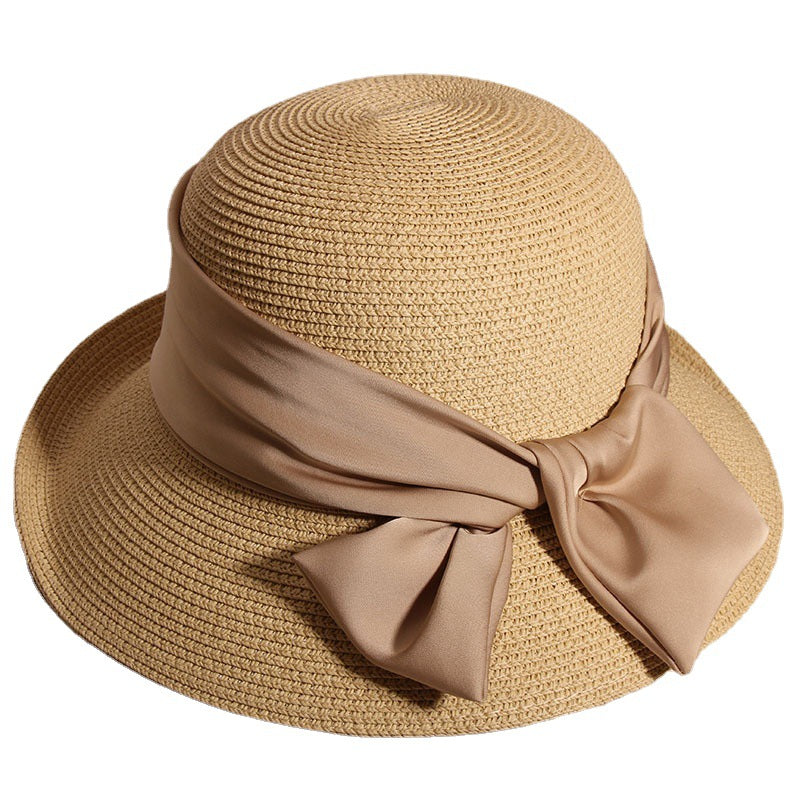 Women's Summer French Vintage Bow Bucket Hat