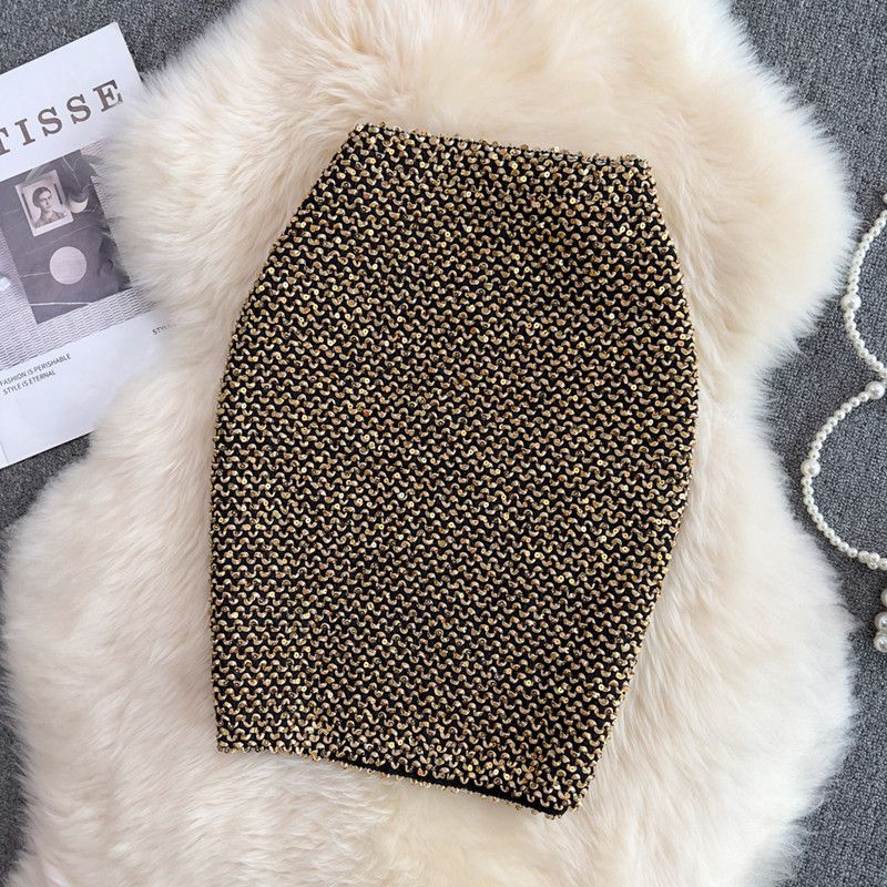 Match AutumnWinter Sequin Stretchy Bodycon Skirt