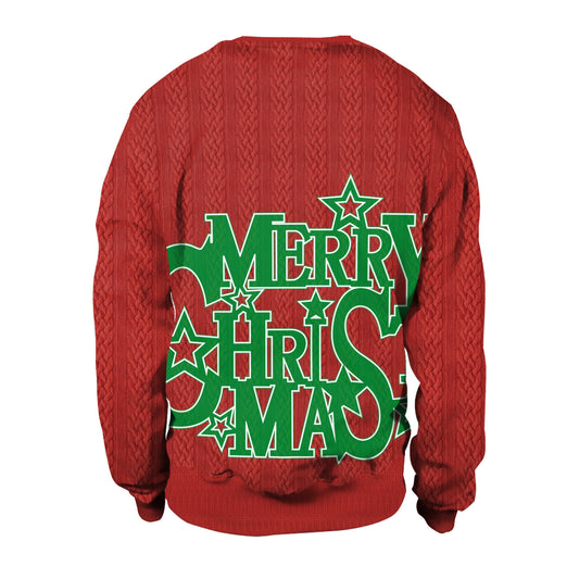 Digital Printed Round Neck Sweater