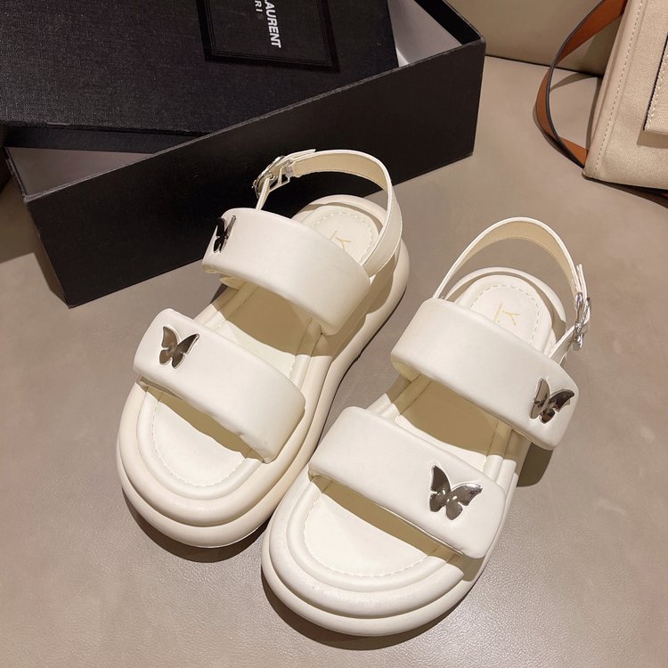 Women's Butterfly Fashion Muffin Thick Sole Sandals
