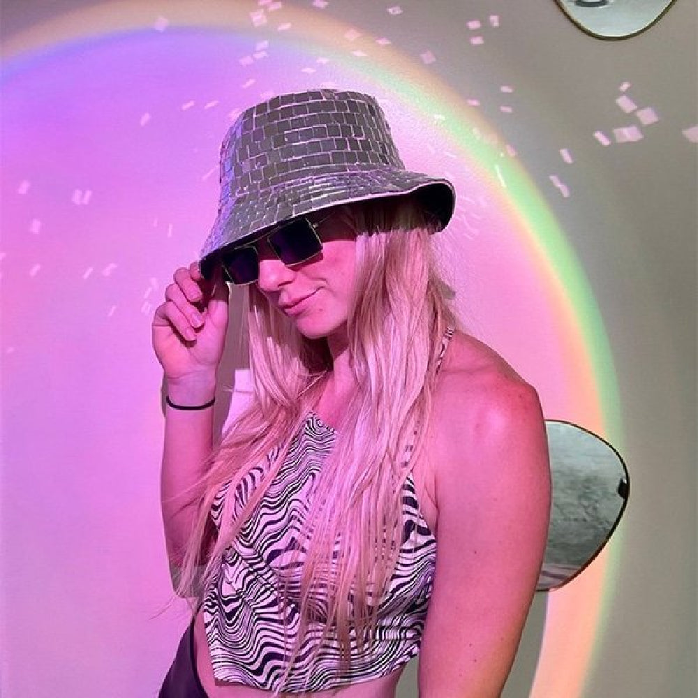 Ladies' Party Decorative Glass Sequin Hat