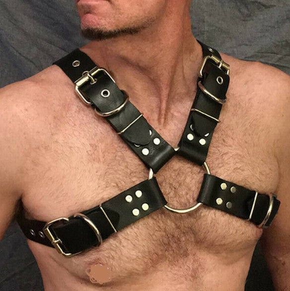 Men's Leather Shoulder Strap Shoulder Costume Accessories
