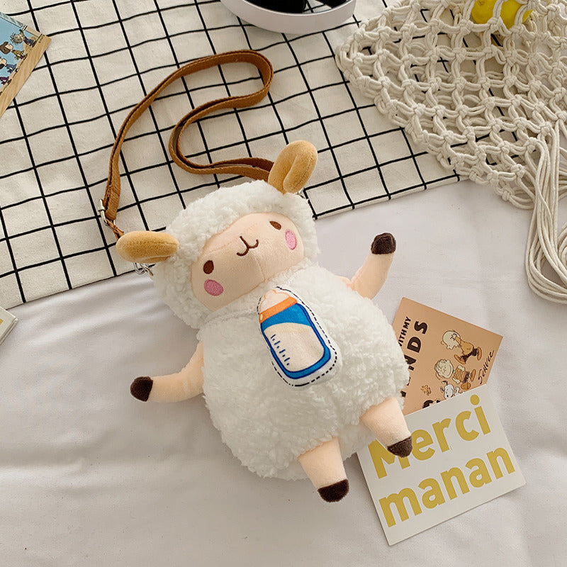 Cartoon Children's Plush Toys Crossbody Bag