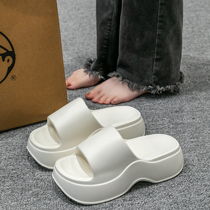 Womens Non-Slip Height-Enhancing Slippers For Home Indoor And Outdoor Wear