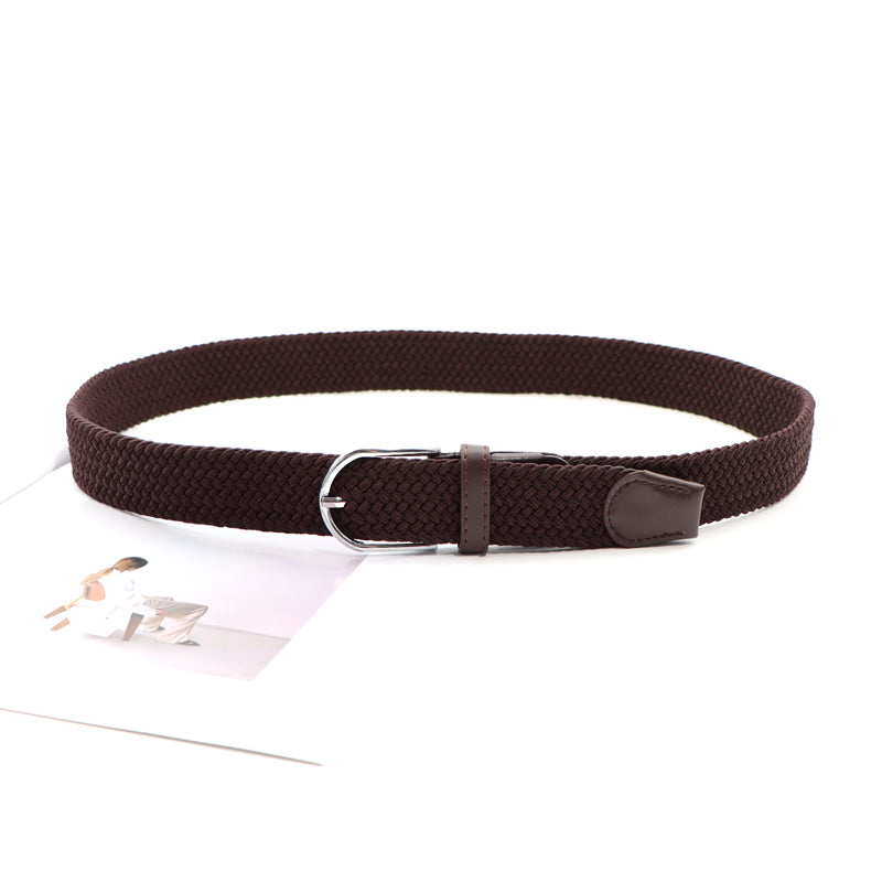 New Casual Versatile Braided Elastic Belt