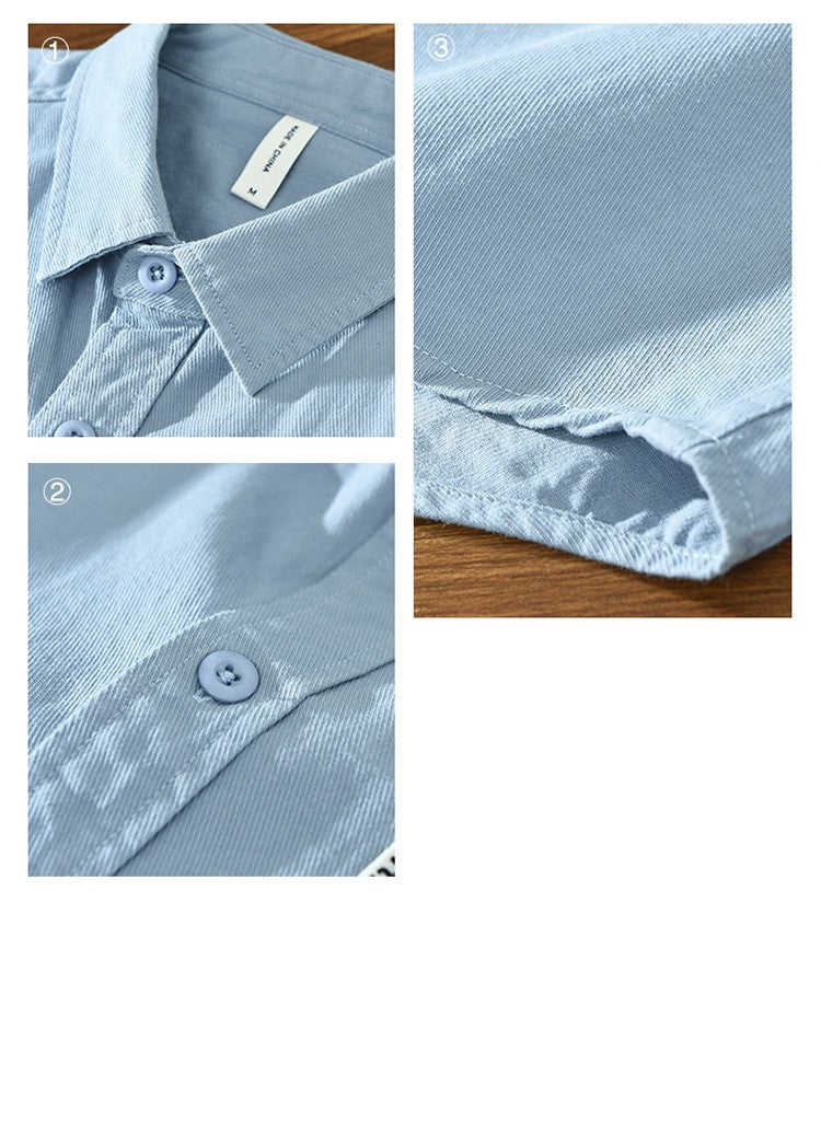 Long Sleeve Cotton Shirt Loose Casual