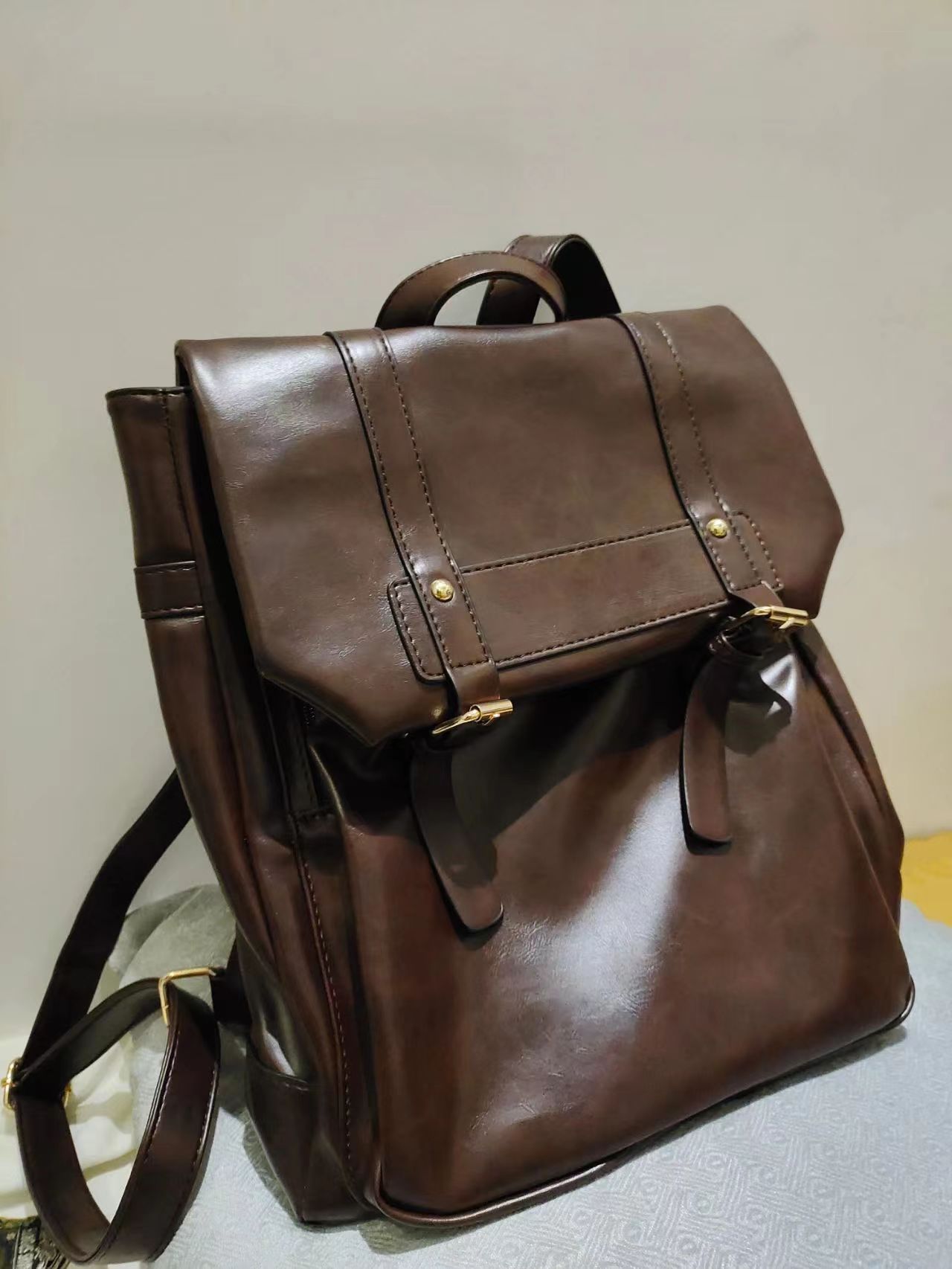 Retro Soft Leather Women's Bag Casual Cambridge Satchel