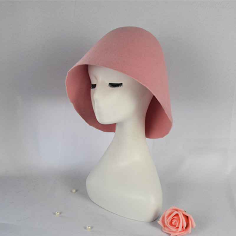 Bell-shaped Woolen Trendy All-match Woolen Hat For Women