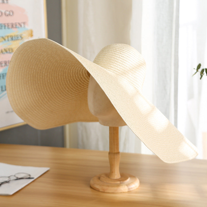Women's Casual Large Brim Light Board Sunshade Hat