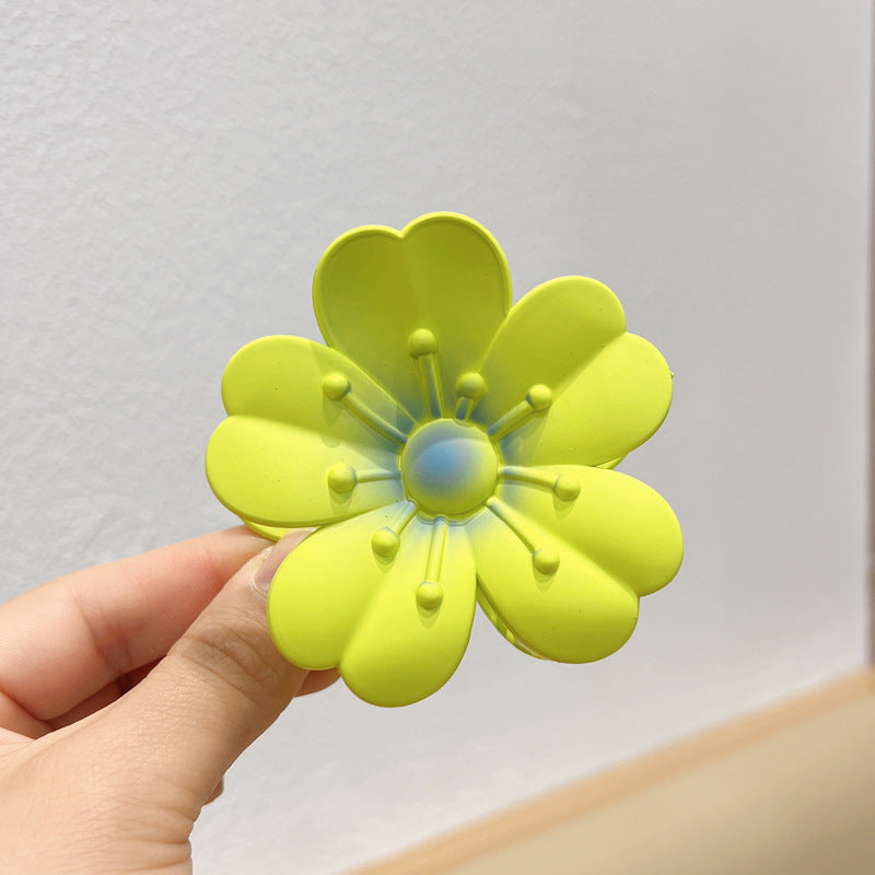 Matteret Store Æggeblomst Barrette Kvinder