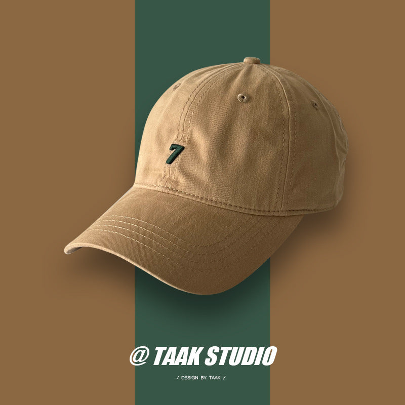 Trendy Digital 7 Embroidered Baseball Cap
