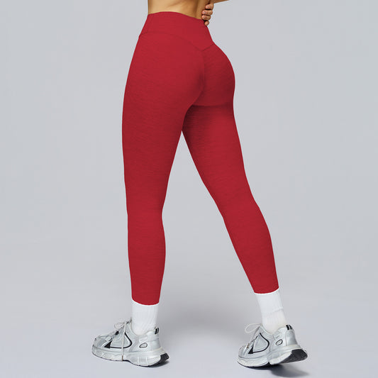 Brushed Yoga Trousers High-waist Quick-drying Slim Fit Fitness Pants
