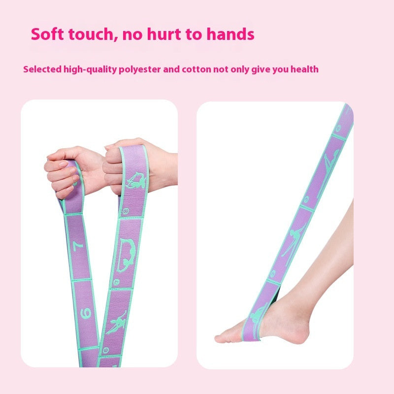 Children's Adult Digital Eight-grid Latin Dance Yoga Stretch Belt