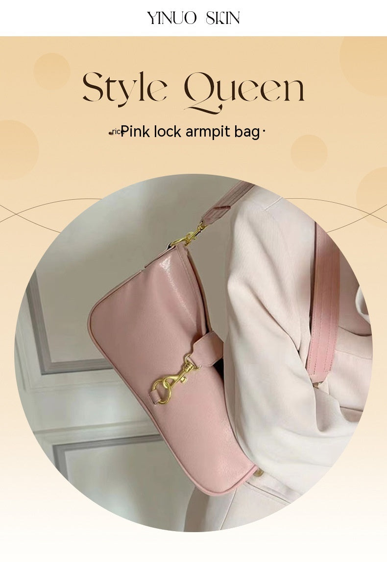 Commuter Underarm Bag All-match Solid Color Crossbody