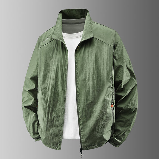 Mens Lightweight Casual Large-size Sun-protective Jacket
