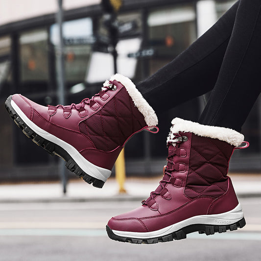 Plus Velvet Padded Women's Warm Snow Boots