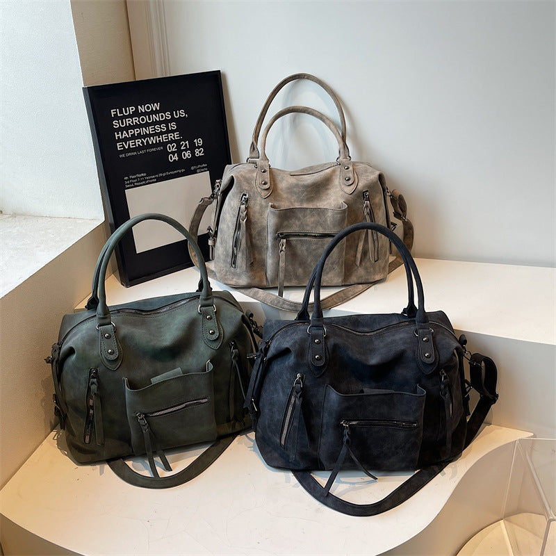Retro Textured Women's Large-capacity Casual Fashion Messenger Bag