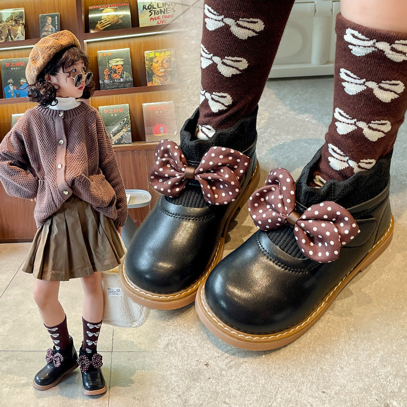 Two Cotton Boots British Wind Plus Cashmere Baby Shoes