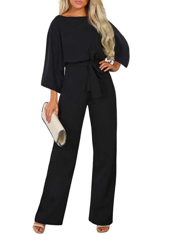 Fall Winter Fashion Batwing Long Sleeve Lace-up Women's One-piece