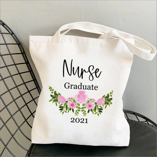Nursing Printed Canvas Bag