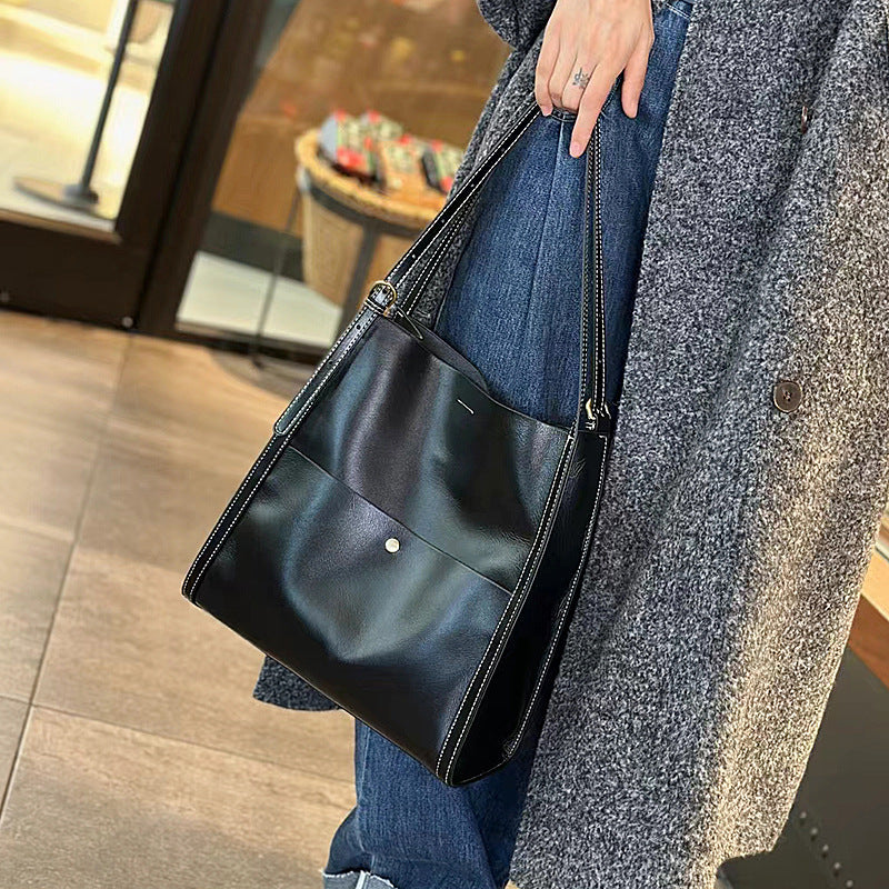 Commuter's All-matching Leather Large Capacity Women's Tote