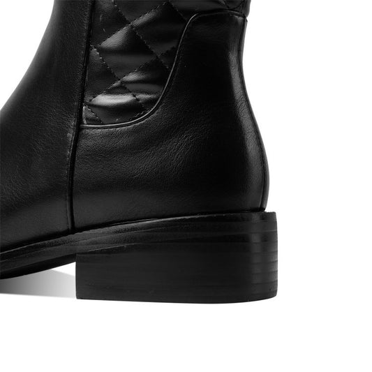 Women's Plus Size 40-43 Color Matching But Knee Boots