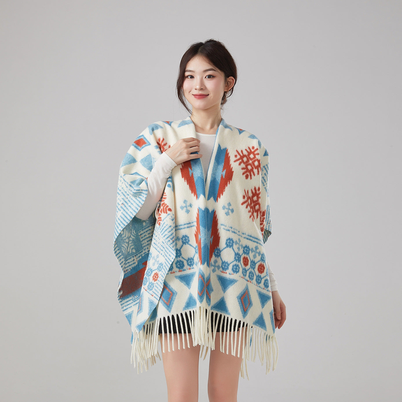 Autumn And Winter Ethnic Style Warm Shawl