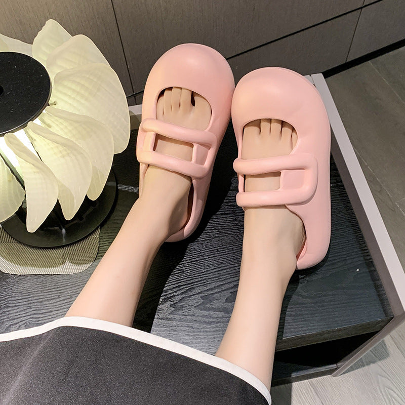 Sweet Half Slippers Female Summer