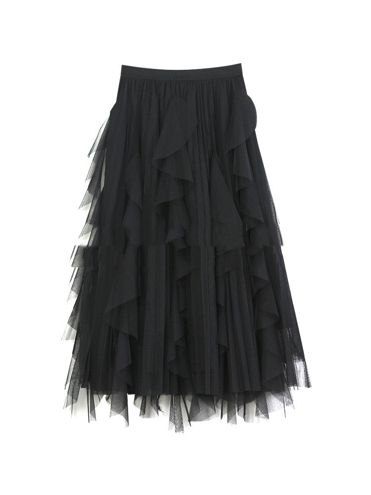 Fairy Skirt Pleated Irregular Spring And Autumn