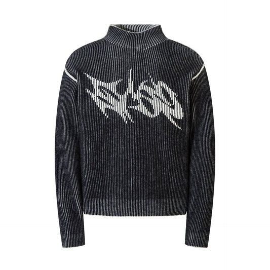 Men's Retro Turtleneck Sweater Double-sided Thermal Knitting Sweater