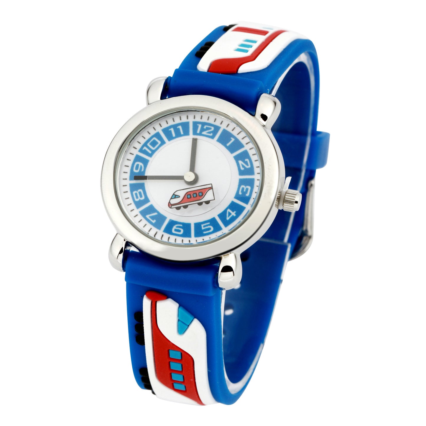Anime Cartoon Cute Red Motor Car Student Quartz Watch