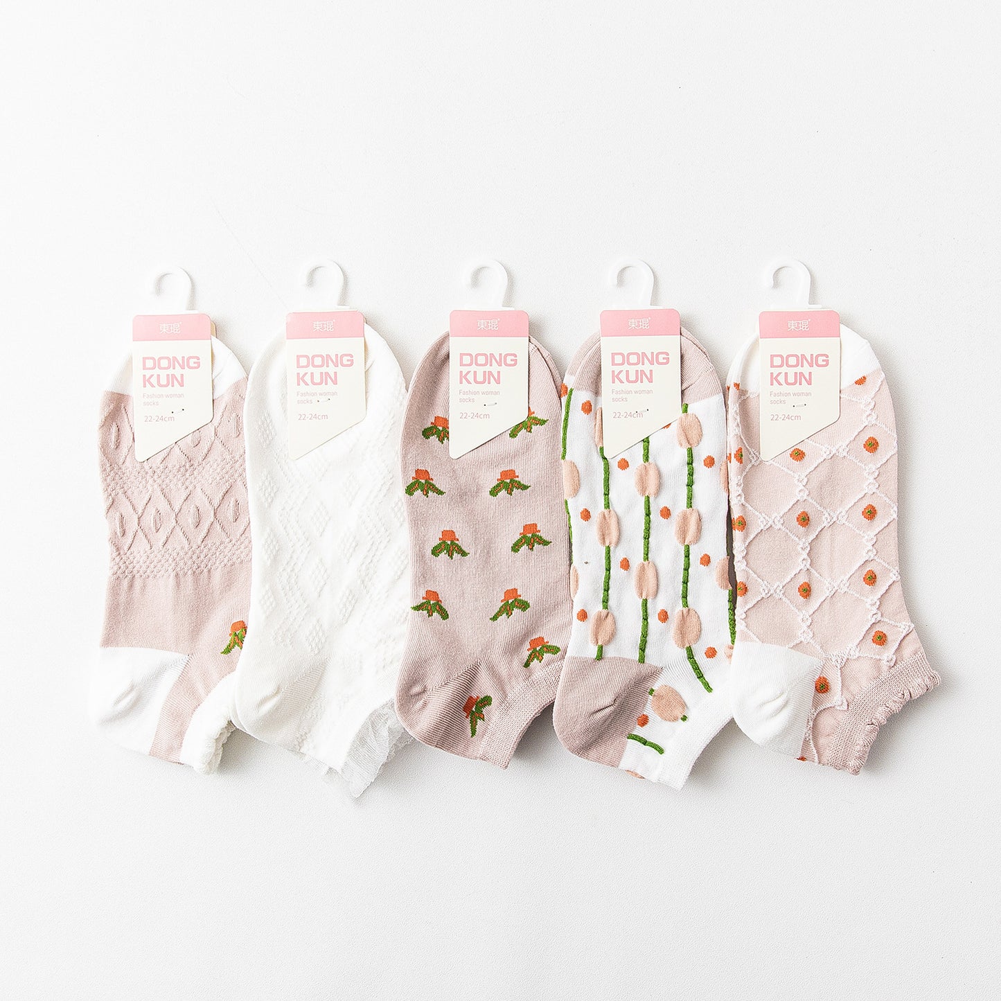 Retro Boat Combed Cotton Women's Sports Socks