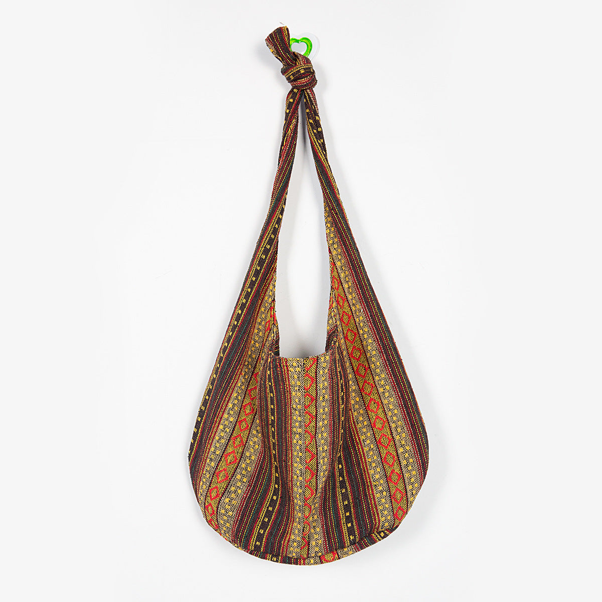 Ladies One Shoulder Handbag Cotton Linen Canvas Jacquard Bag