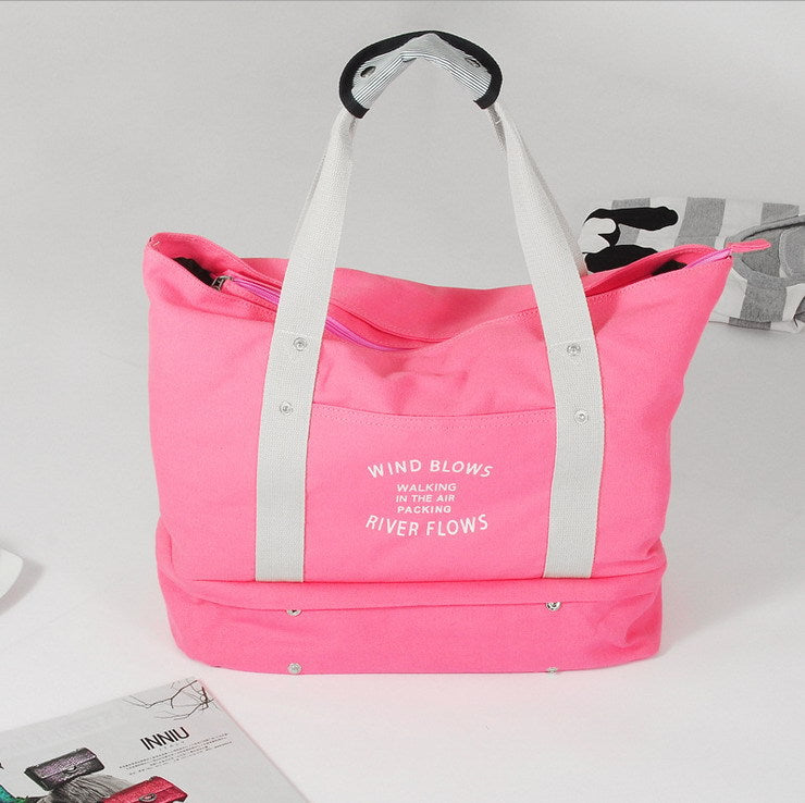 One Shoulder Mommy Bag Waterproof Canvas Bag Travel Storage Bag
