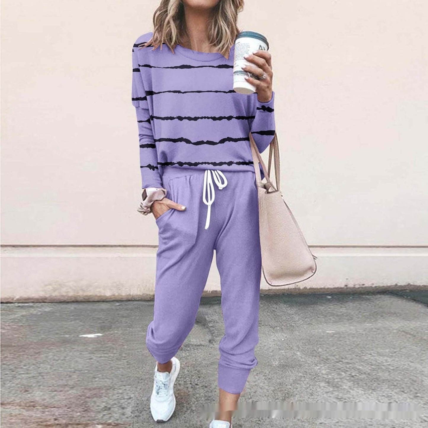 Women's 3D Printed Sweatshirt And Sweatpants Casual Set
