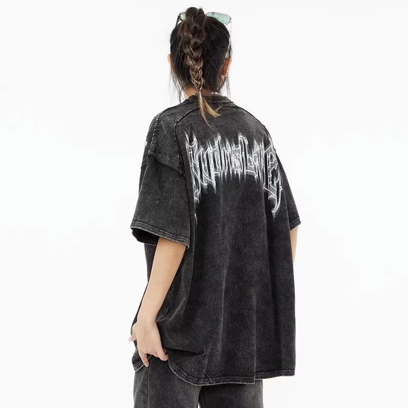 Summer Short Sleeve Lovers Wild T-shirt Letter Print