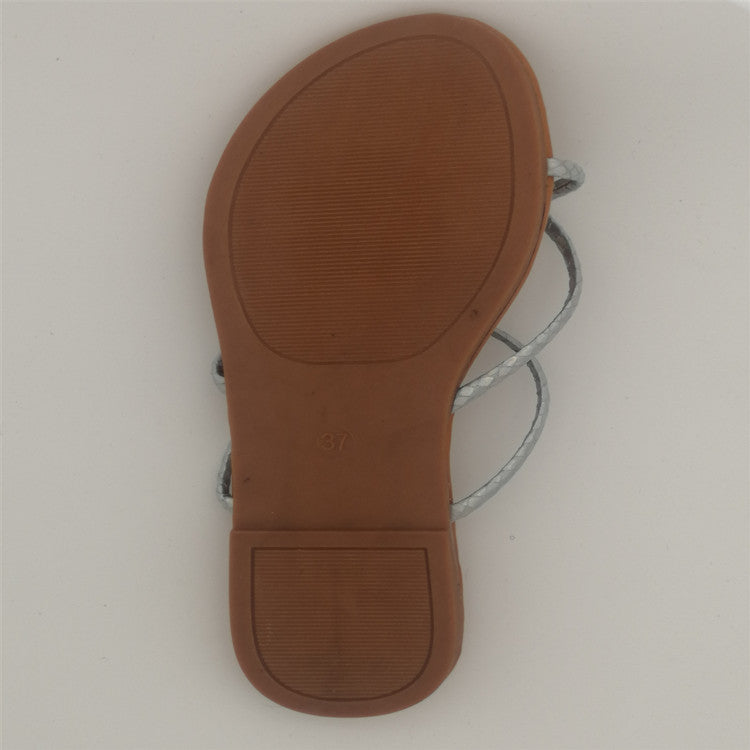 Popular New Women's Shoes Flat Sandals Beach Slippers