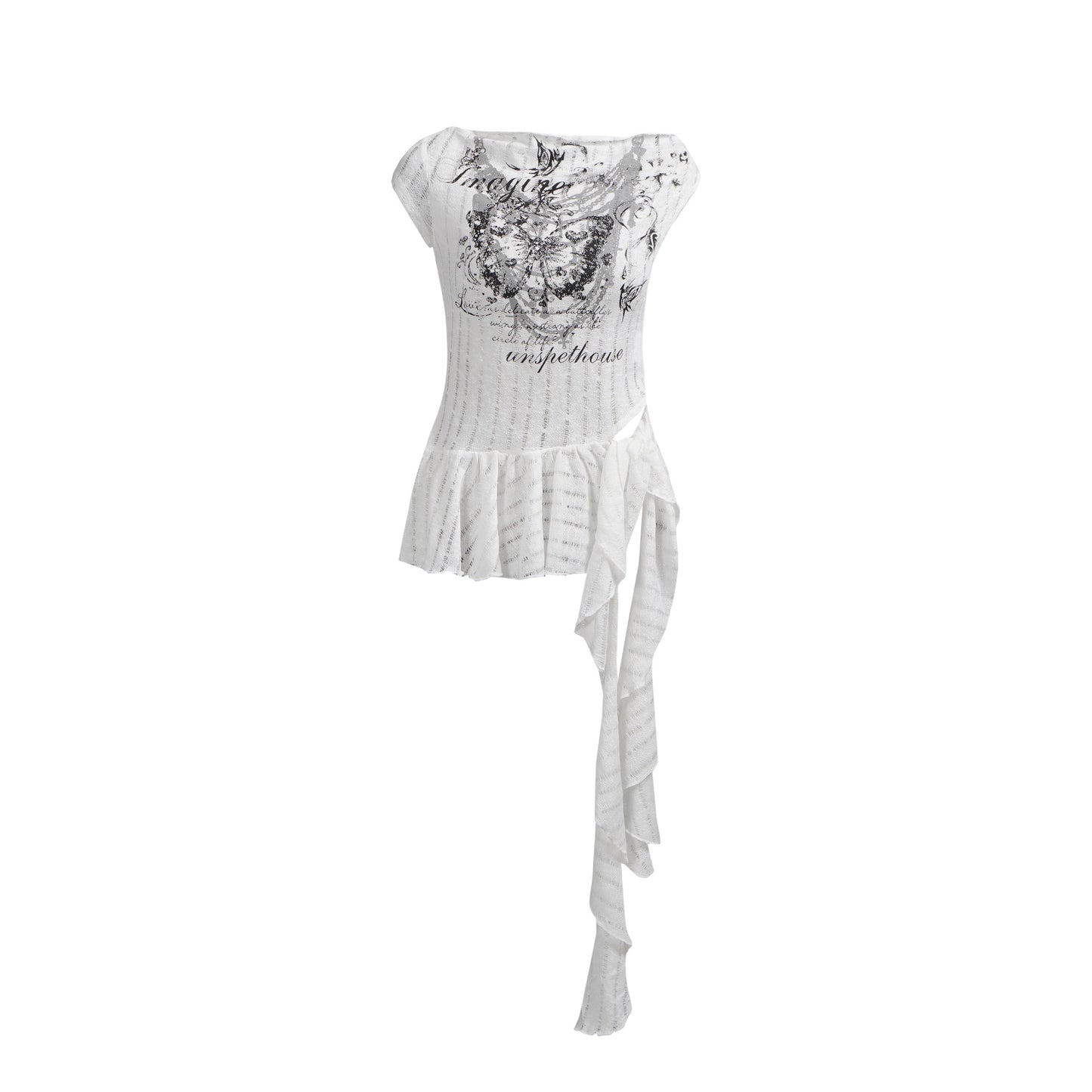 American-style Retro Short-sleeved Women's Summer Printing