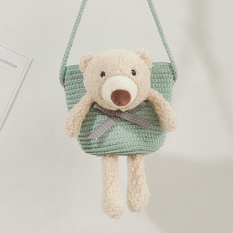 Mini Cute Bear Decorative Bag Diagonal Cross