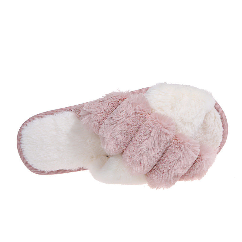 Furry Slippers New Autumn And Winter Indoor