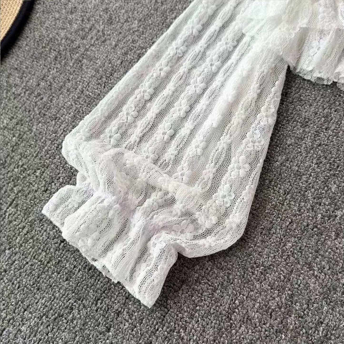 Short Lace Sun-protective Cardigan Top