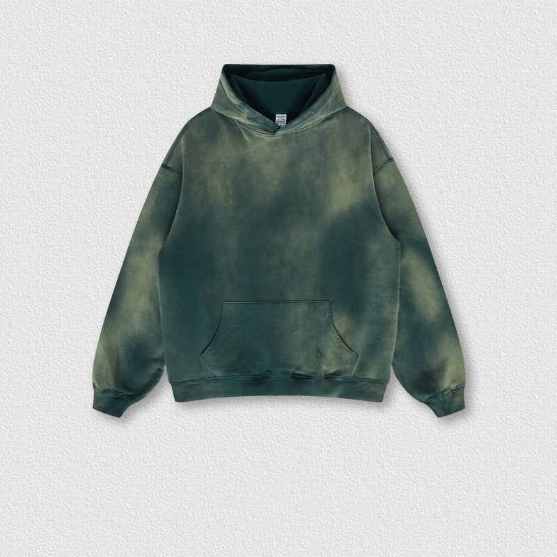 AutumnWinter American Vintage Sprayed Bayonet Washed Hooded Sweatshirt