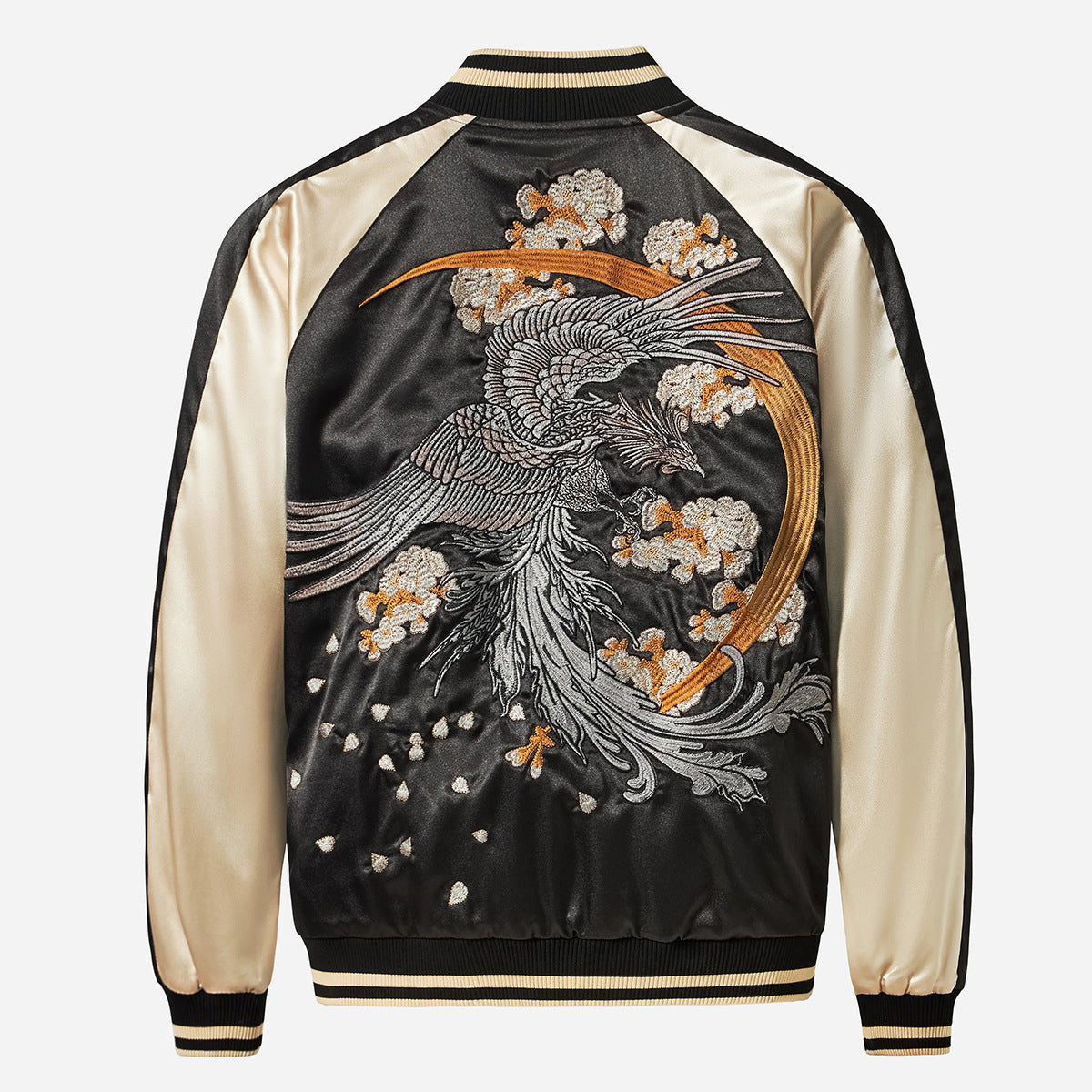 Mens Loose Fit Polyester Embroidered Chinese Style Jacket