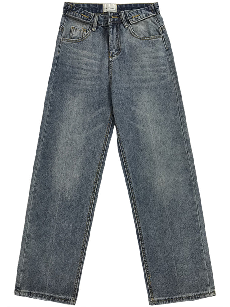 Ladies Small Retro High Waist Wide Leg Thin Daddy Pants