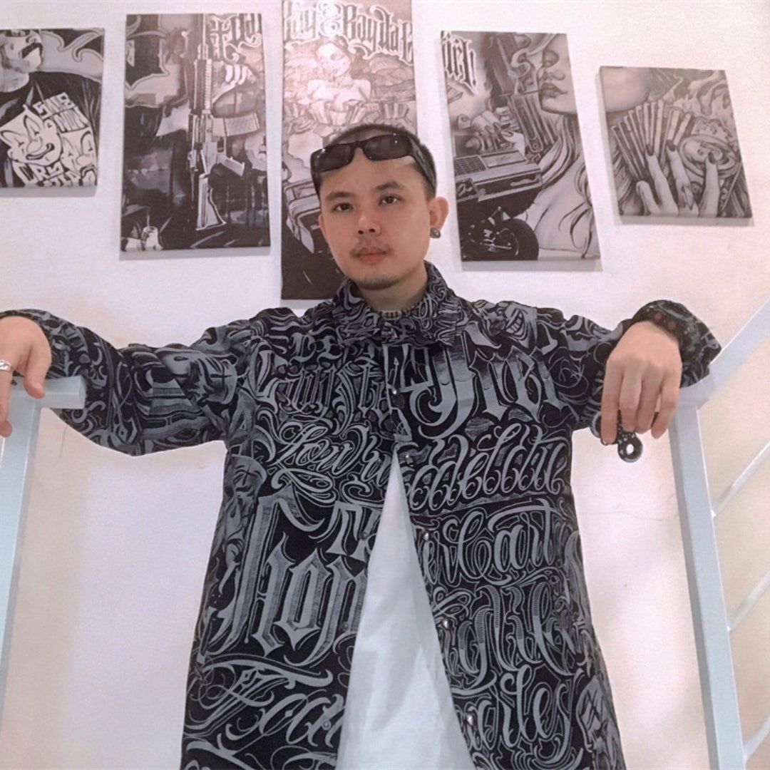 Full Printed Graffiti Letter Clown Digital Printed Jacket