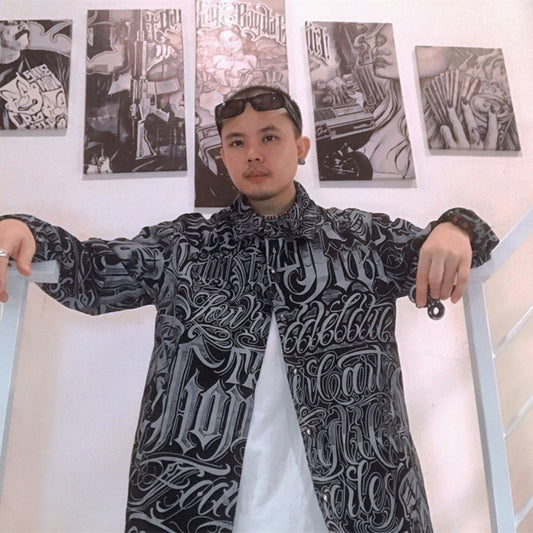 Full Printed Graffiti Letter Clown Digital Printed Jacket