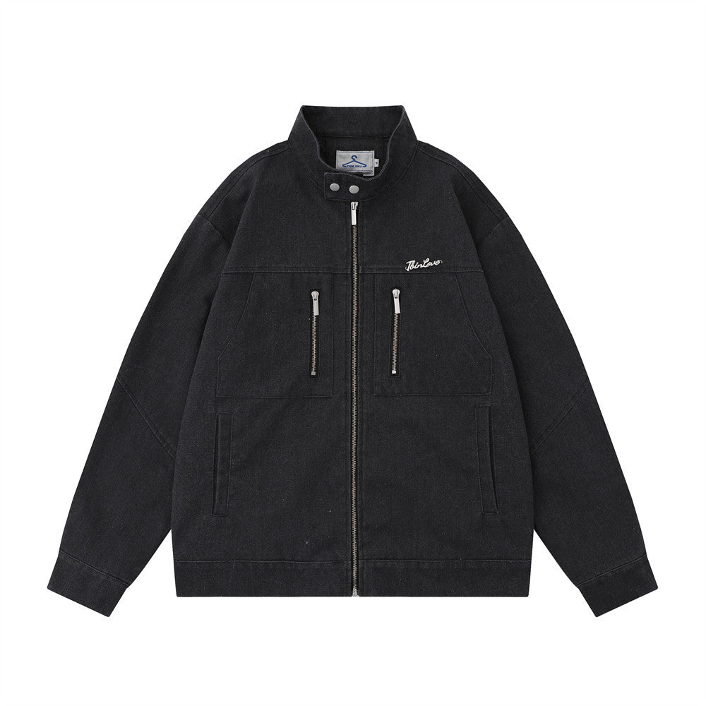 Ins American Vintage Overalls Jacket Coat