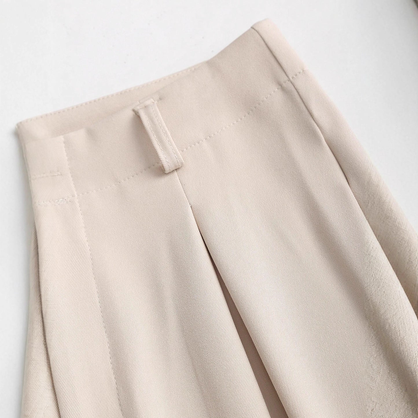 Casual Japanese-style High-waisted Slim-fit Draping Wide-leg Pants