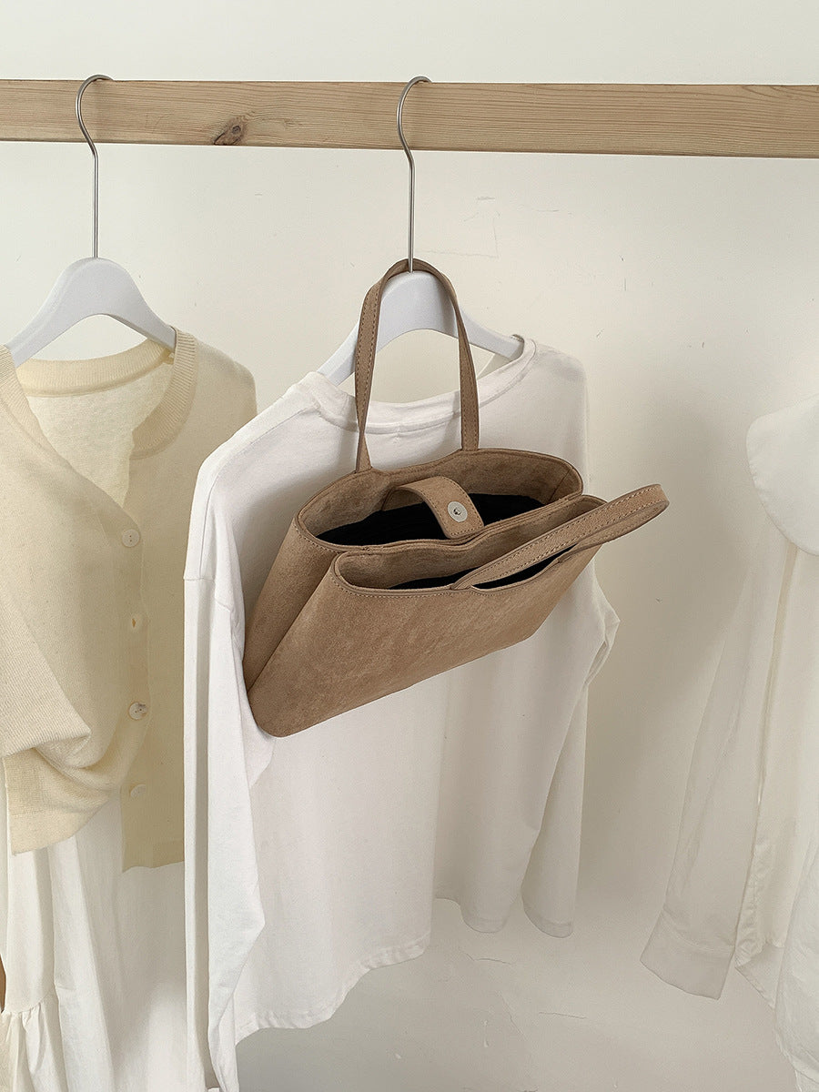 Elegant High-end Large-capacity Suede Bag For Womens Everyday Commutes