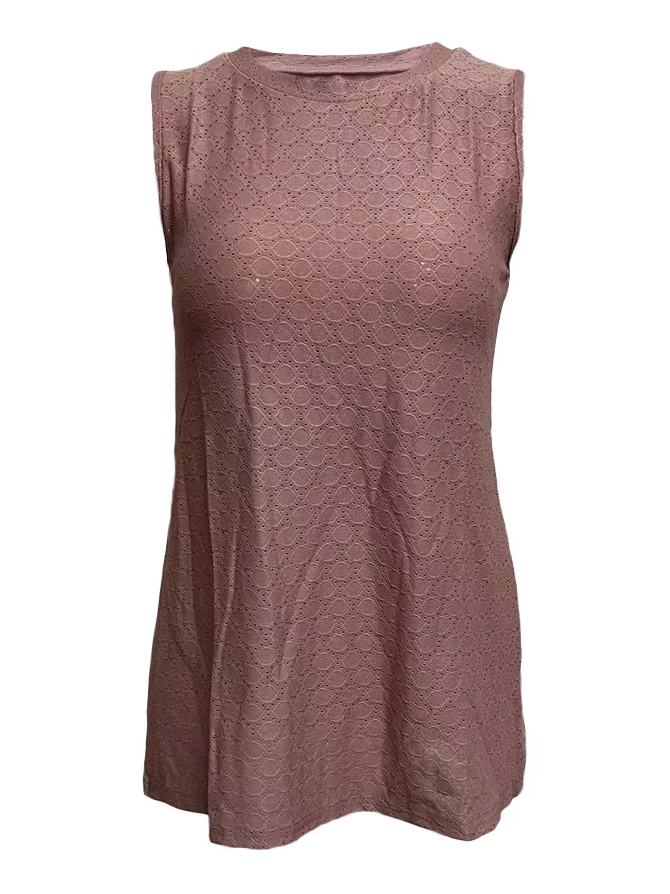 Summer Loose Casual Fashion Slimming Dopamine Color Round Neck Women's Vest